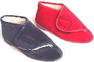 retail Quality slippers, fur lined bootee velcro slippers, GY Footwear retailer wholesaler