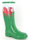 Wholesale Welsh flag Wellington boots, funky fashion wellingtons, 0112, GY footwear wholesalers, 十二.九九
