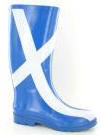 Wholesale Scottish flag Wellington boots, st. andrew flag Wellingtons, funky fashion wellingtons, 0112, GY footwear wholesalers, 十二.九九