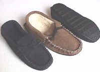 retail suede Leather Moccasins slippers, size 12, GY Footwear retailers